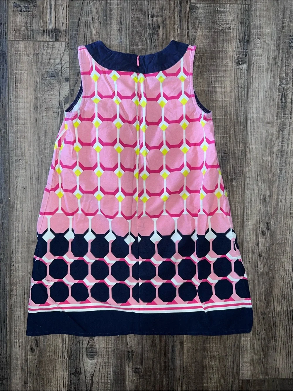 Gymboree Girls' Pink & Navy Geometric Shift Dress